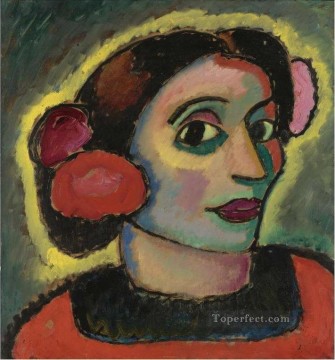 Abstract and Decorative Painting - SPANISH WOMAN Alexej von Jawlensky Expressionism